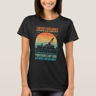 Camiseta Capitão de Coisas de Barco Pontão Navegação Lago N