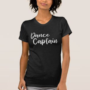 Camiseta Capitão de Dança em Tipografia de Letra Moderna