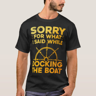 Camiseta Capitão de Embarcação Engraçado para Homens e Mulh