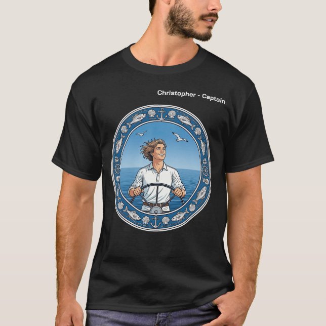 Camiseta Capitão de Iate (Frente)