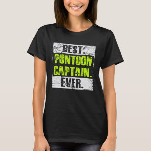 Camiseta Capitão de melhor Pontão, nunca náutico Navio Crui