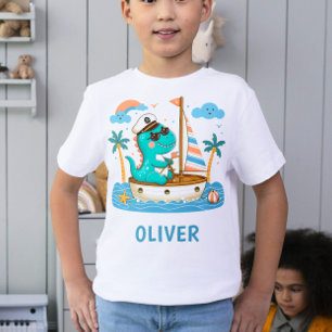 Camiseta Capitão de Navio à Vela Trex Fofo