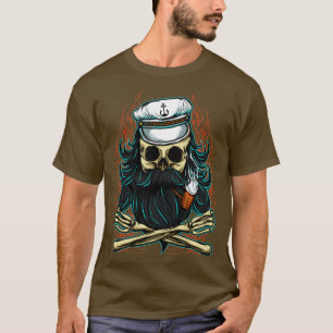 Camiseta Capitão de Pirata do Crânio