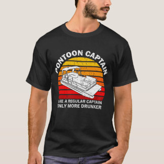 Camiseta Capitão De Pontoon Como Um Capitão Normal