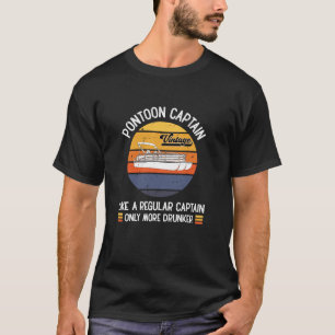 Camiseta Capitão De Pontoon Como Um Capitão Normal Só Mais