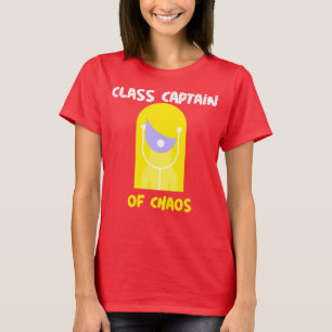 Camiseta Capitão de Turma da Sala de Aula do Caos Professor