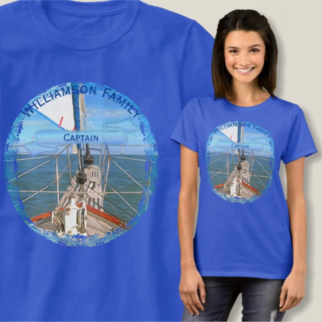 Camiseta Capitão de vela da família 0869 (Criador carregado)