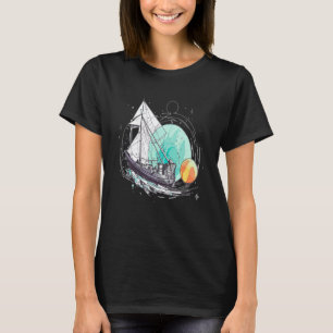 Camiseta Capitão de Viajante de Barcos Espaciais