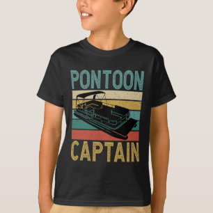 Camiseta Capitão do Barco Pontão Divertido Barco Pontão Nav
