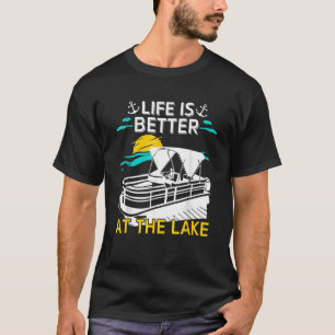 Camiseta Capitão Do Barco Pontoon No Lago