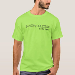 Camiseta Capitão do bote personalizado com nome