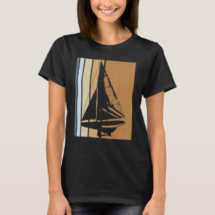 Camiseta Capitão do Iate Catamarã Retro Barco à Vela