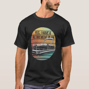 Camiseta Capitão do Pontão de Aposentadoria Divertido Vida
