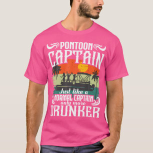Camiseta Capitão do Pontão Divertido Barco Pontão Pontão Pa