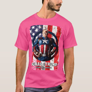 Camiseta Capitão Donald Trump 12 Trumps Nova América