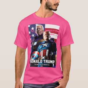 Camiseta Capitão Donald Trump Vs Thanos Biden 11 Trumps Nov