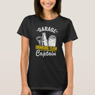 Camiseta Capitão Equipe de Bebendo de Garagem Beer Garage D