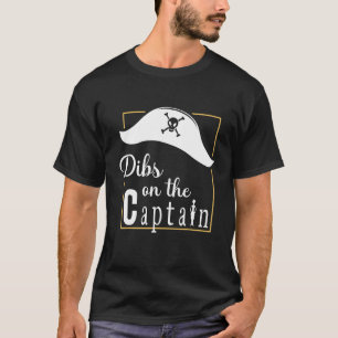 Camiseta Capitão Esposa Dibs sobre o projeto de pirata do C