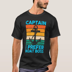 Camiseta Capitão Eu Prefiro o Barco do Boat Boat