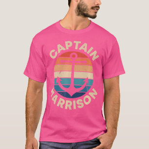 Camiseta Capitão Harrison Nome Divertido Primeiro Humor Ape