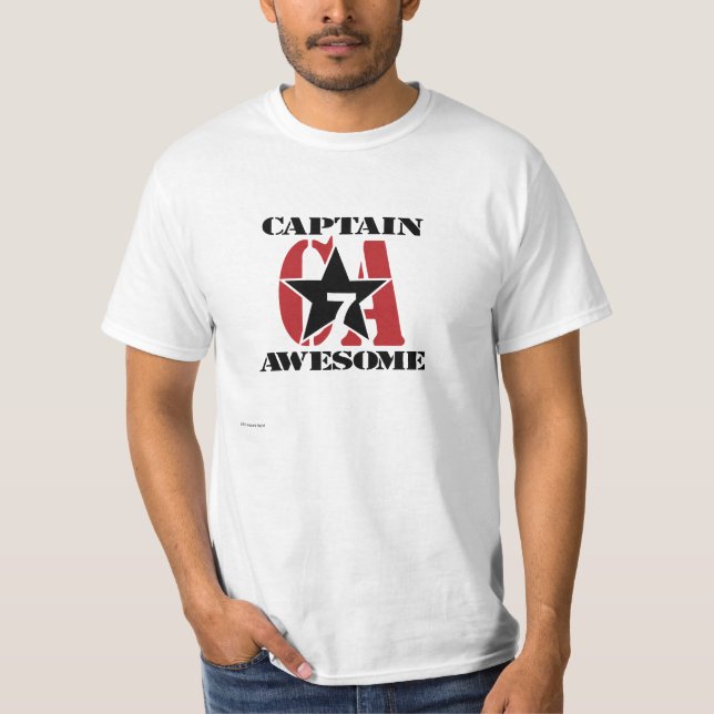 Camiseta Capitão Impressionante - propaganda (Frente)