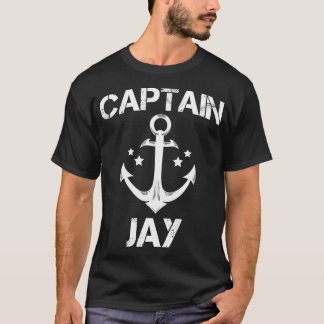 Camiseta CAPITÃO JAY Funny Birthday - Barco Personalizado