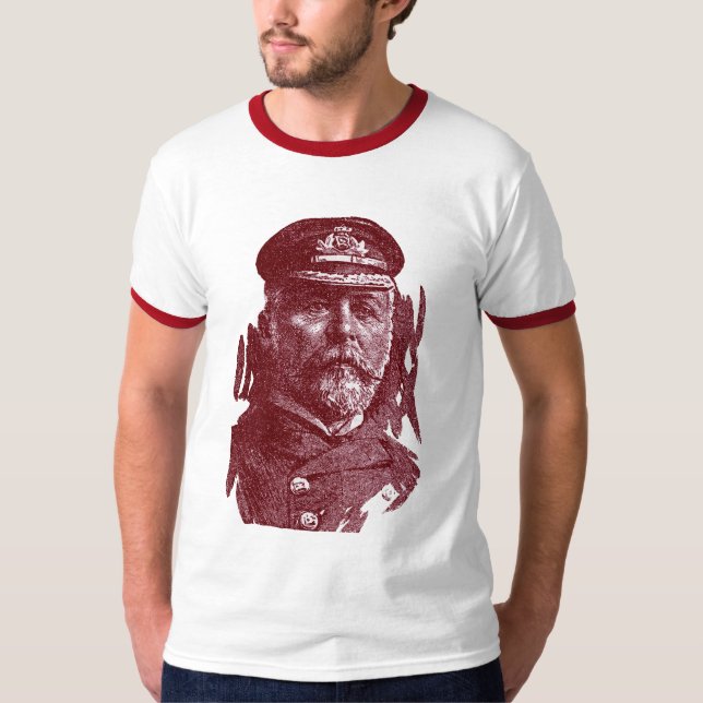 Camiseta Capitão John Smith, HMS Titanic (Frente)