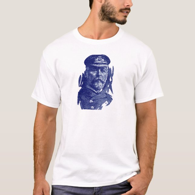 Camiseta Capitão John Smith, HMS titânico (Frente)