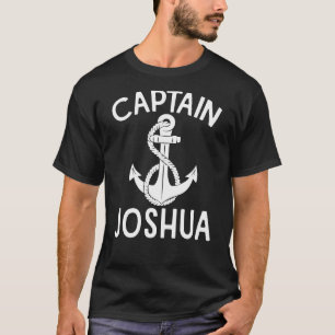 Camiseta Capitão Joshua Yacht Navio Barco de Barcos Ancora