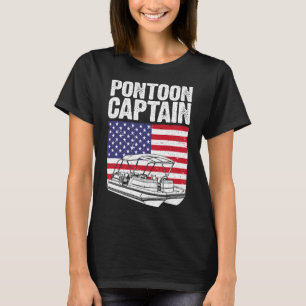 Camiseta Capitão Legal do Barco Pontão Arte Para Homens Mul
