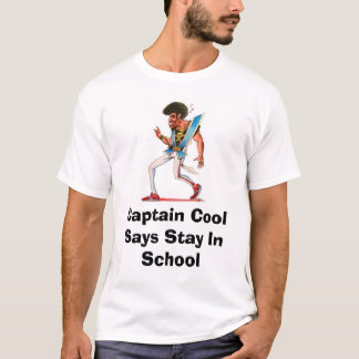 Camiseta capitão legal, escola do capitão Refrigerar Dizer