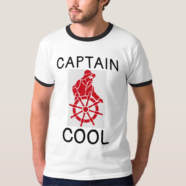 Camiseta CAPITÃO LEGAL, T-Shirts DE HOMENS ENGRAÇADOS (Frente)