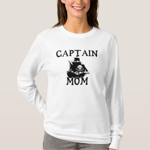 Camiseta Capitão Mãe Senhoras Longa Folga (Presa)