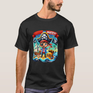 Camiseta Capitão Menino Companheiro Estou 7 Pirata 7º Anive