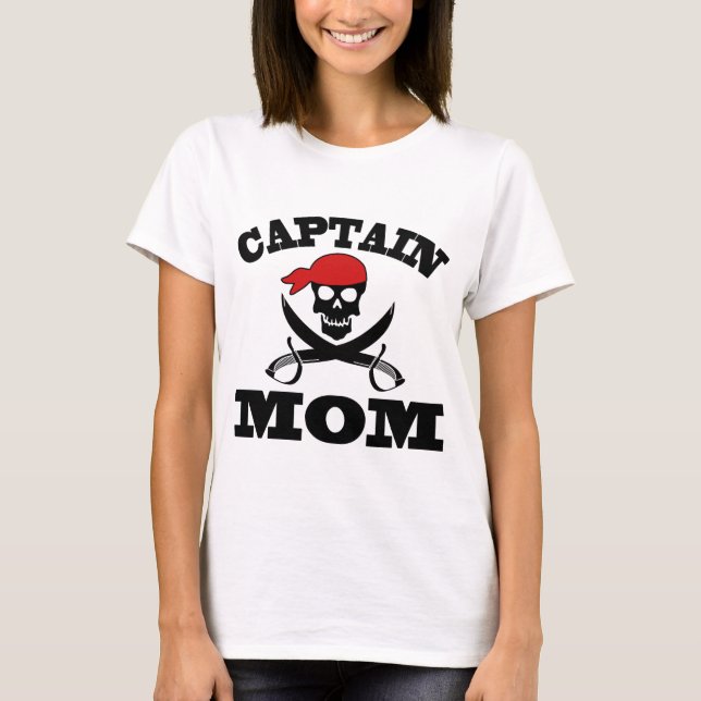 CAMISETA CAPITÃO MOM PIRATE (Frente)