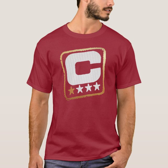 Camiseta Capitão obstinado T (Frente)