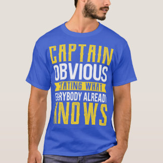 Camiseta Capitão Óbvio Dizendo O Que Todos Já Sabem