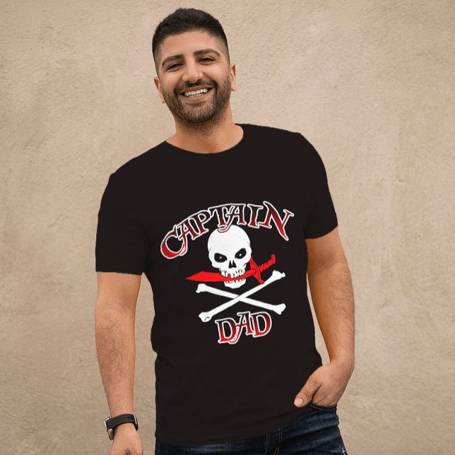Camiseta Capitão Pai - Clássico (Criador carregado)