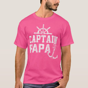 Camiseta Capitão Papai Pontão Barco Pesca Lago Vela