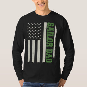 Camiseta Capitão Patriótico Barco Vela Marinha Navegação Ma