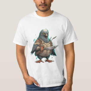 Camiseta "Capitão Pigeons" pronto para um ataque