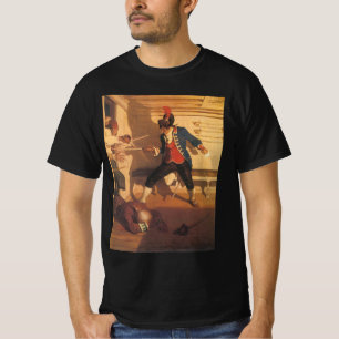 Camiseta Capitão Pirata Antigo, Luta de Espadas por NC Wyet