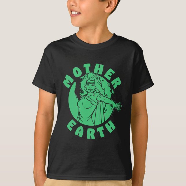 Camiseta Capitão Planeta E A Mãe Do Dia Da Terra (Frente)