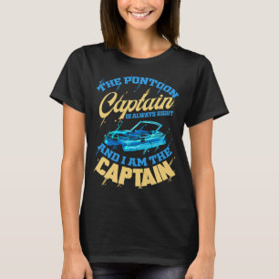 Camiseta Capitão Ponton para o barco-comandante de pontoon