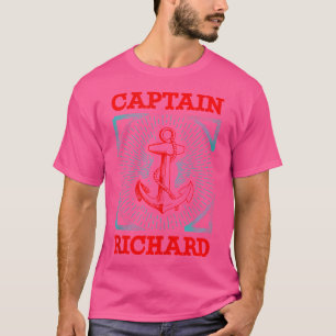 Camiseta Capitão Richard Nome Personalizado Marinheiro Emba