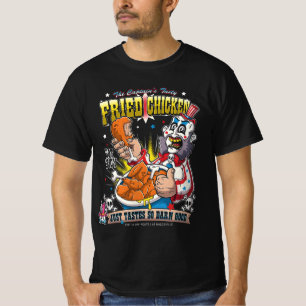 Camiseta Capitão Spaulding com frango frito