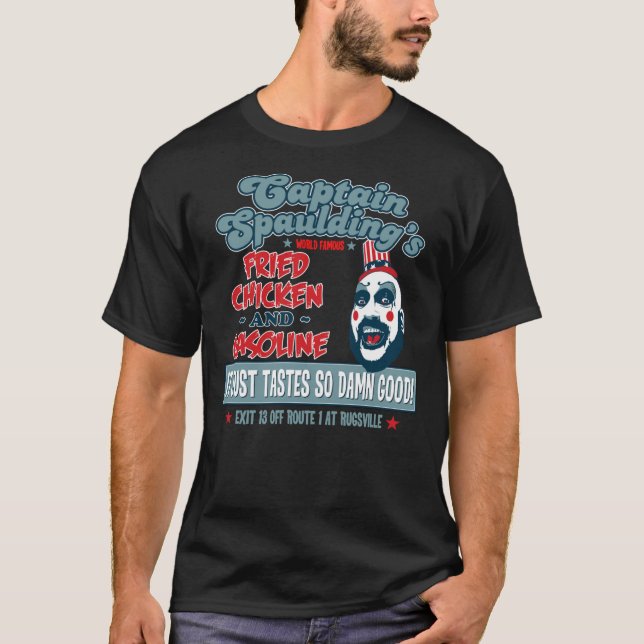 Camiseta Capitão Spaulding Devils Rejeita Frango Amigo & (Frente)