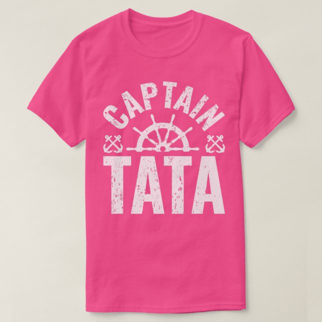 Camiseta Capitão Tata Boat Proprietário do Lago Barco (Frente do Design)