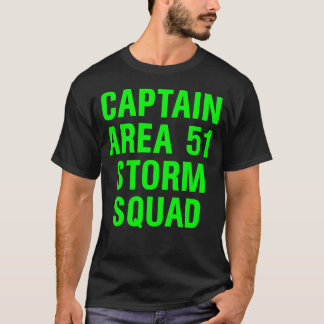 Camiseta Capitão Tempestade Pelotão Verde da área 51 da