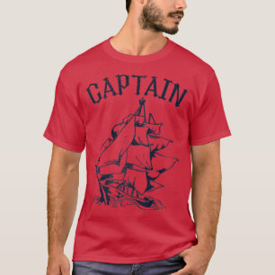 Camiseta Capitão Vintage Barco Navegando Iate Mari